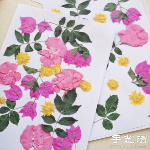鲜花+打印机 DIY制作漂亮花卉图案包装纸- www.aizhezhi.com