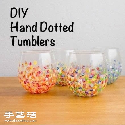 DIY色彩斑斓玻璃杯 作为中秋礼物不错哦！- www.aizhezhi.com