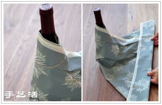 红酒的精致包法 红酒瓶的日式包法图解教程- www.aizhezhi.com