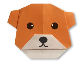 折纸狗教程图解 折纸小狗步骤图