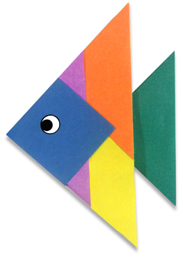 简单小鱼制作方法 折纸鱼的折法图解- www.aizhezhi.com