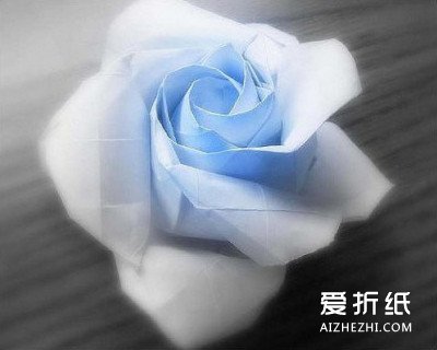 芙荃玫瑰花的折法 芙荃玫瑰折纸图解- www.aizhezhi.com