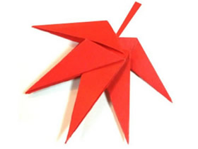 如何折纸枫叶 简单枫叶的折法图解