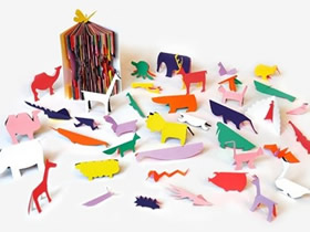 简单折纸立体动物的方法图解