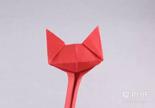 如何折纸立体猫咪 立体猫咪的折法图解- www.aizhezhi.com