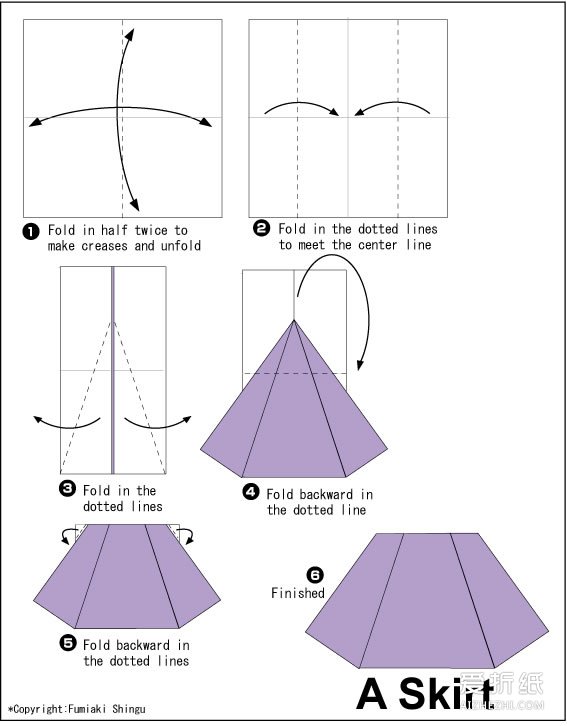 折衣服步骤简易图 折纸衣服饰大全图解- www.aizhezhi.com