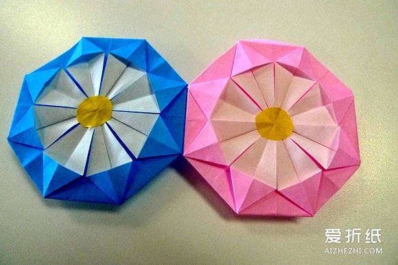 手工折纸花球简单 简易纸花球的折法图解- www.aizhezhi.com