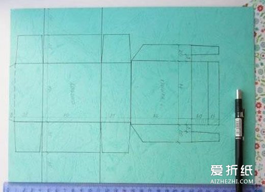 如何折纸带盖纸盒 折纸盒带盖子的折法图解- www.aizhezhi.com