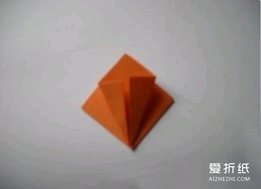 如何折纸热带花 立体热带纸花的折法图解- www.aizhezhi.com
