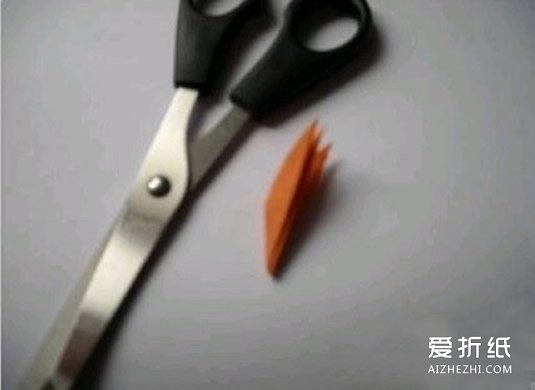 如何折纸热带花 立体热带纸花的折法图解- www.aizhezhi.com