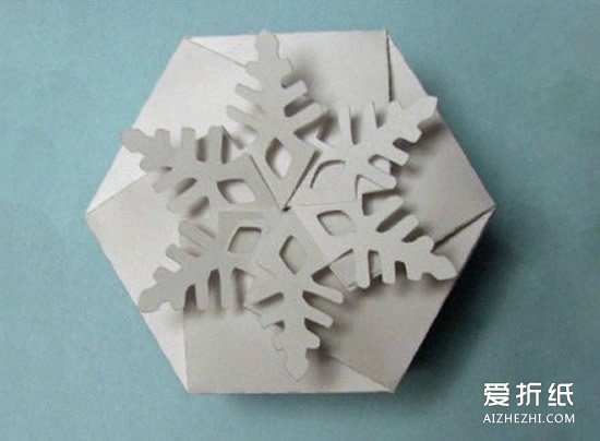 六边形纸盒展开图 六边形纸盒的折法图解- www.aizhezhi.com