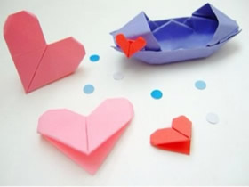 如何折纸爱心的方法 简单爱心的折法图解
