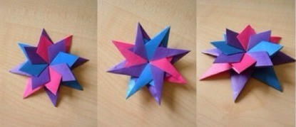 魔幻八角星的折法 八角星星折纸步骤图解- www.aizhezhi.com