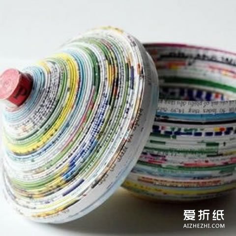 废旧报纸和杂志利用做手工的作品图片- www.aizhezhi.com