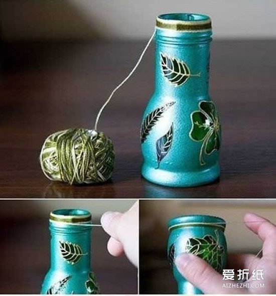 迷你玻璃瓶工艺品DIY 艺术范玻璃花瓶手工制作- www.aizhezhi.com