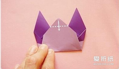 如何折纸猫咪指偶 儿童小猫指偶玩具的折法图解- www.aizhezhi.com