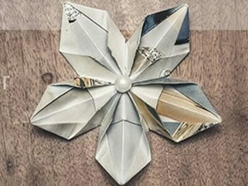 如何折纸五角星花 手工茑萝的折法图解