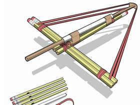 简单自制玩具弩的方法 儿童玩具弩制作步骤图