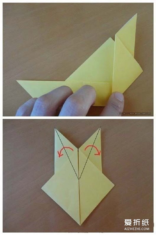 怎么折纸皮卡丘 儿童皮卡丘的折法图解- www.aizhezhi.com