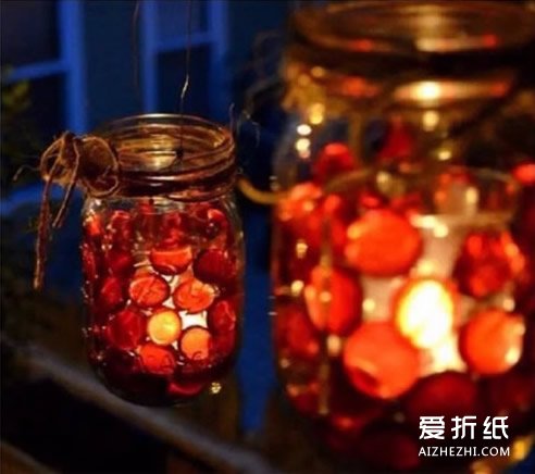 如何制作梦幻小夜灯 玻璃罐小夜灯的做法- www.aizhezhi.com