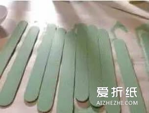 冰棍棒门牌的做法 海洋风墙壁挂饰手工制作- www.aizhezhi.com