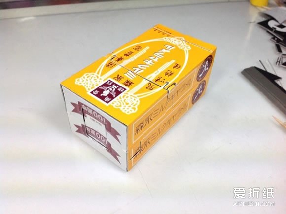 饮料纸盒制作变形金刚机器人的方法图解- www.aizhezhi.com