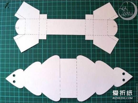 如何折纸圣诞糖果盒 圣诞节糖果盒子的折法图解- www.aizhezhi.com