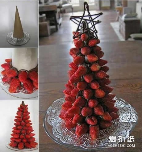 水果做圣诞树的方法 水果圣诞树的做法- www.aizhezhi.com