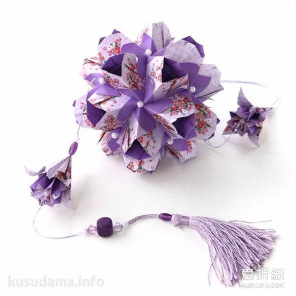 超美折纸花球作品 纸做的花球图片欣赏- www.aizhezhi.com