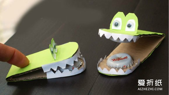 幼儿鳄鱼玩具的做法 简单鳄鱼玩具手工制作教程- www.aizhezhi.com