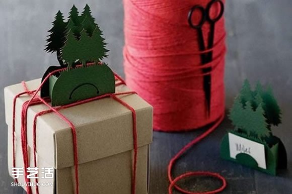 圣诞气氛手工DIY：美好的节日包装和墙壁挂饰- www.aizhezhi.com