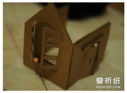 纸箱房子手工做法教程 废纸箱DIY制作房子图解- www.aizhezhi.com