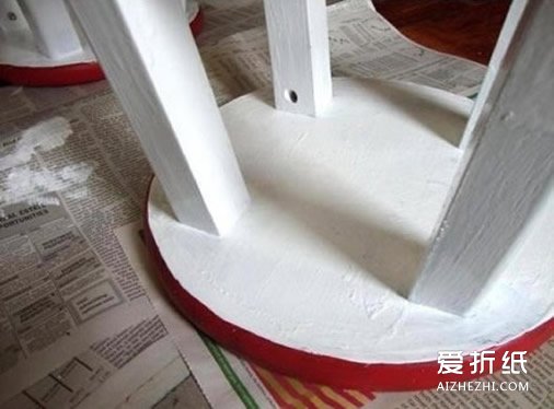 简单旧凳子改造方法 上漆改造旧凳子教程- www.aizhezhi.com