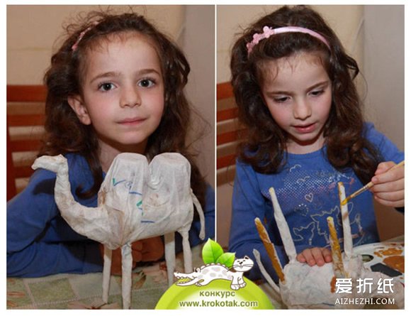 幼儿骆驼模型手工制作 酸奶盒制作骆驼的方法- www.aizhezhi.com