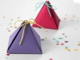 喜糖包装盒折叠展开图 喜糖盒的折叠方法图解