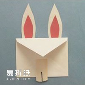 幼儿园信封手工图片 简单手工兔子制作教程- www.aizhezhi.com