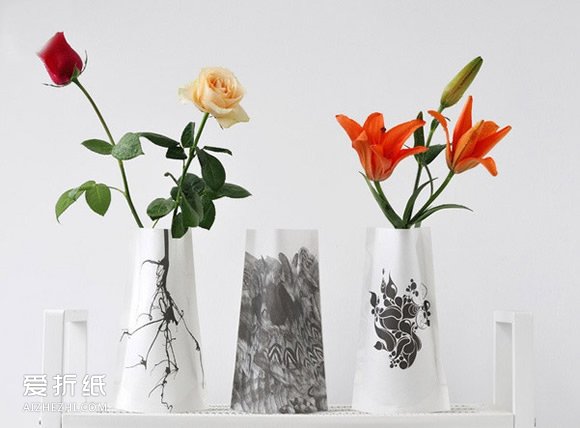 怎么折纸花瓶图解 简单又好看花瓶的折法步骤- www.aizhezhi.com