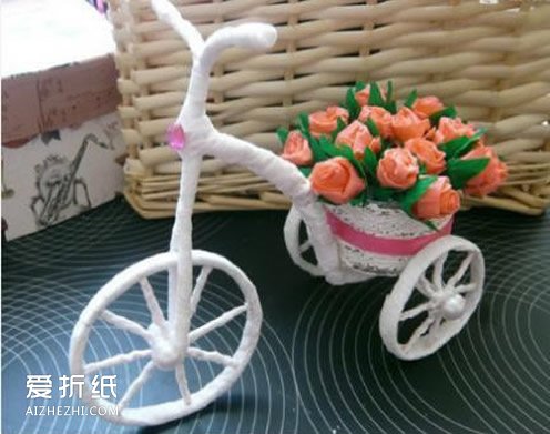 怎么用卷纸芯制作花车 婚礼花车模型DIY制作- www.aizhezhi.com