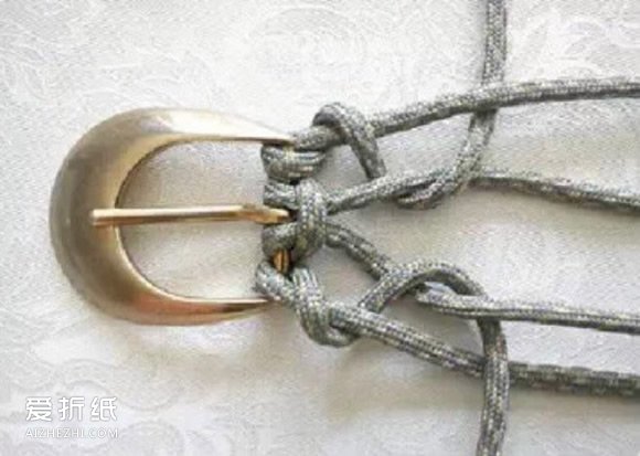 怎么用绳子编织皮带 皮带用绳子编的方法图解- www.aizhezhi.com
