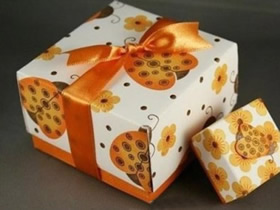 简单的礼品盒怎么折 手工折纸礼品盒子图解