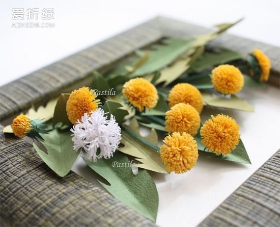 怎么衍纸小菊花的教程 做成漂亮的菊花装饰画- www.aizhezhi.com