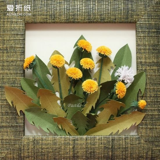 怎么衍纸小菊花的教程 做成漂亮的菊花装饰画- www.aizhezhi.com