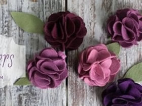 怎么制作布花发夹的方法 手工DIY布艺花朵胸花