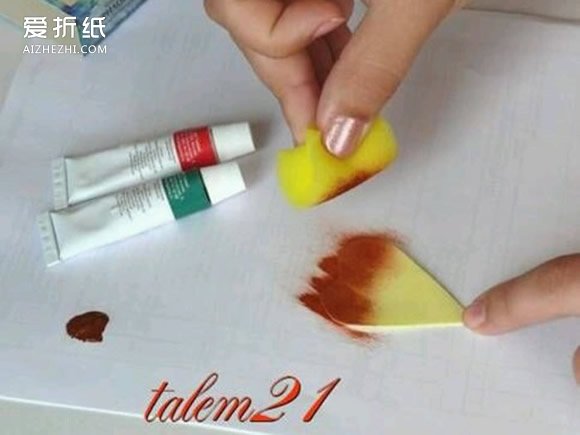海绵纸花朵手工制作图解 怎么用海绵纸做仿真花- www.aizhezhi.com