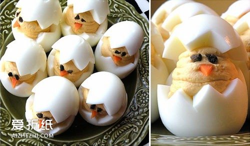 煮鸡蛋的创意做法 简单好玩煮鸡蛋DIY图片- www.aizhezhi.com