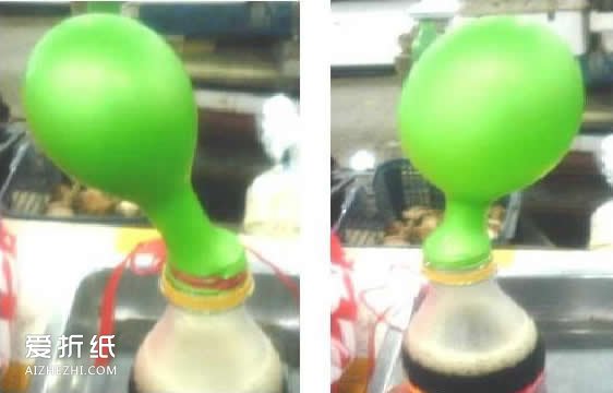 怎么用可乐把气球吹大 可乐吹气球的小实验- www.aizhezhi.com