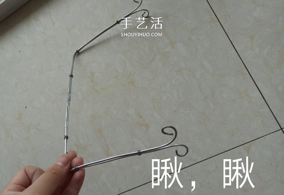 秋千吊椅铁丝工艺品DIY 迷你秋千吊椅制作方法- www.aizhezhi.com