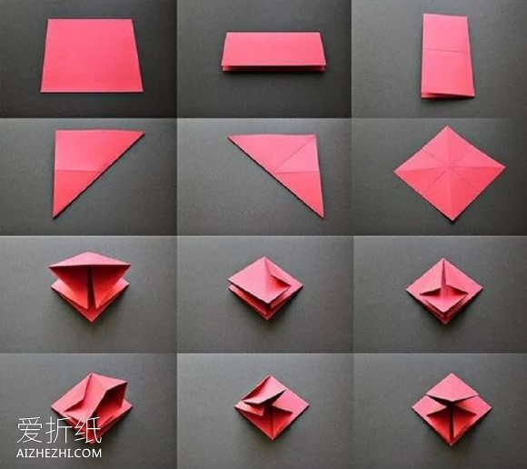怎么用一张纸折圣诞树 儿童折纸立体圣诞树图解- www.aizhezhi.com