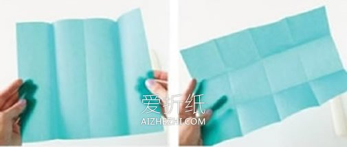 正方形纸盒的折纸图解 怎么折正方形盒子折法- www.aizhezhi.com