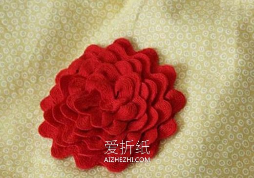 怎么做花朵发夹的方法 布艺手工制作头花发饰- www.aizhezhi.com